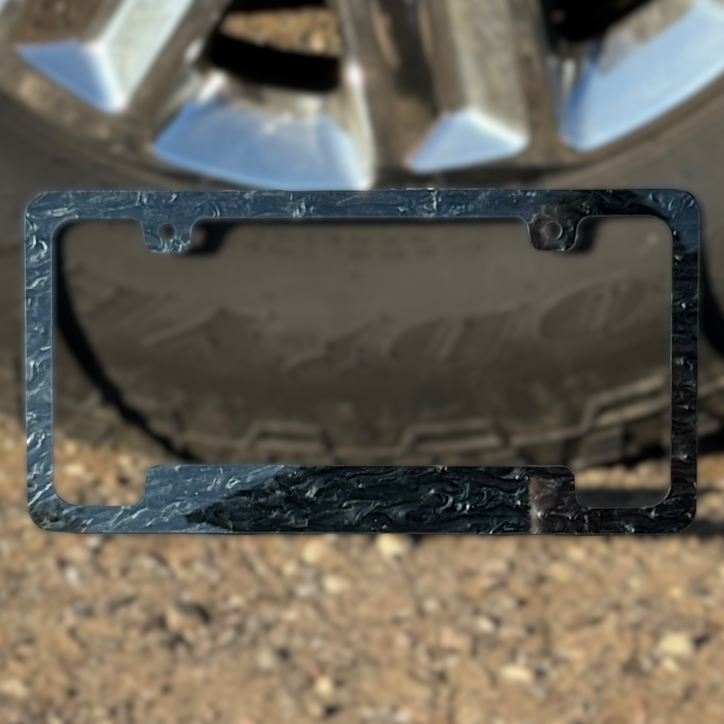 Black Pearl License Plate Frame | For Semis, Trucks, Trailers