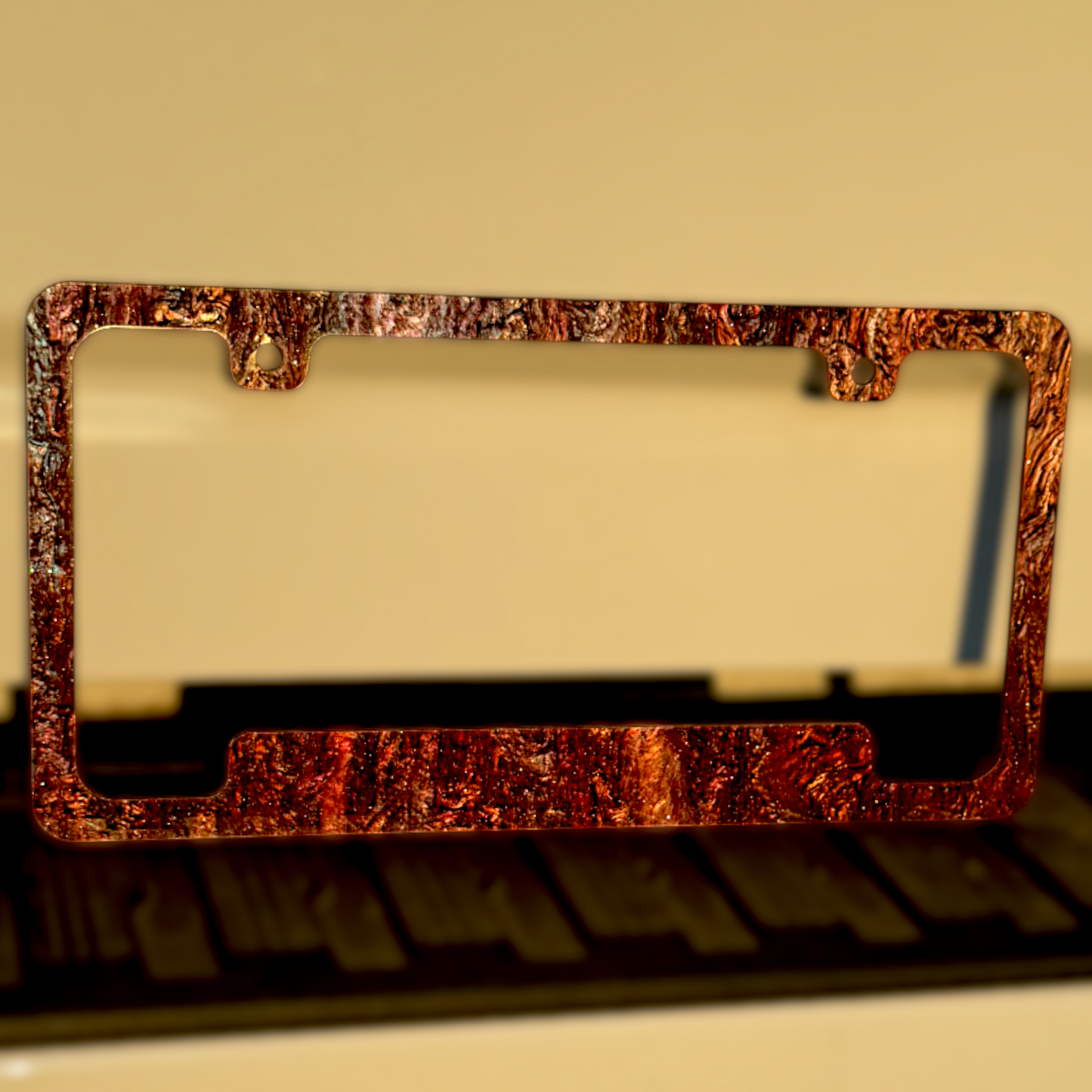 Burnt Bronze License Plate Frame | For Semi, Truck, Car, Trailer