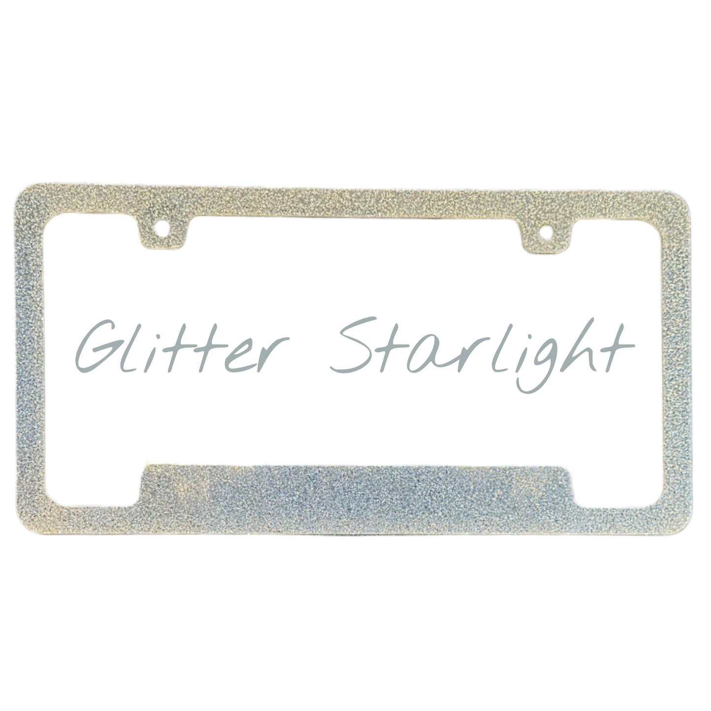 Glitter Starlight License Plate Frame | For Semi, Truck, Car, Trailer