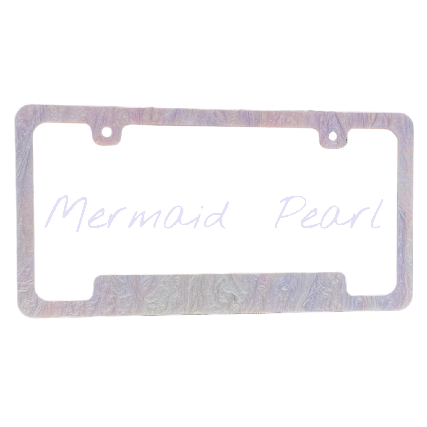 Mermaid Pearl License Plate Frame | For Semi, Truck, Car, Trailer
