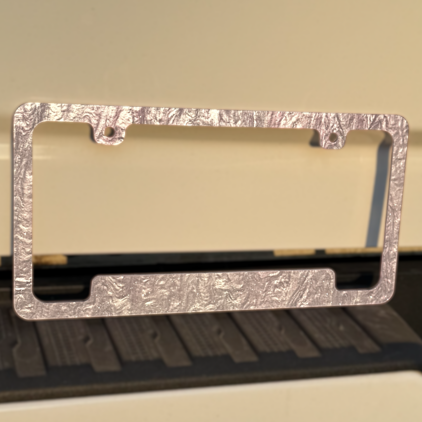 Mermaid Pearl License Plate Frame | For Semi, Truck, Car, Trailer