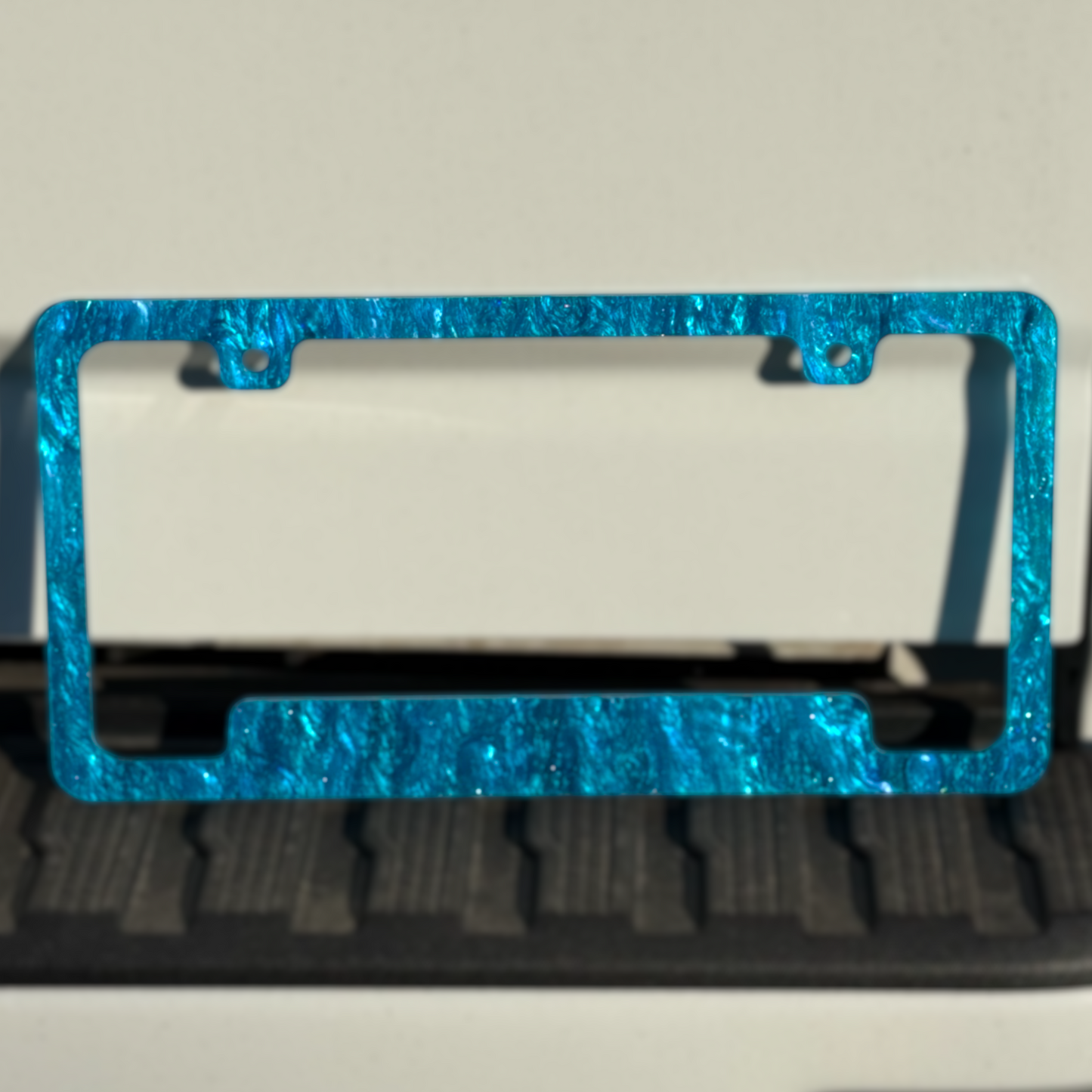 Ocean Pearl License Plate Frame | For Semi, Truck, Car, Trailer