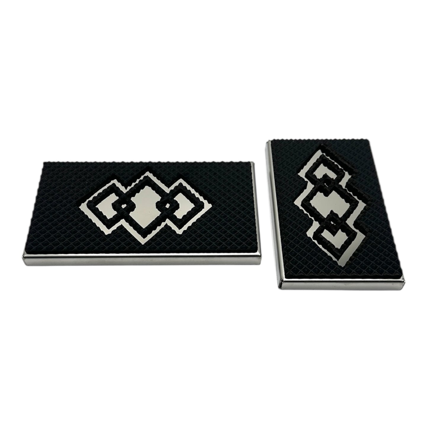 EZGO RXV Pedal Covers | Stainless Golf Cart Set | Diamond Design
