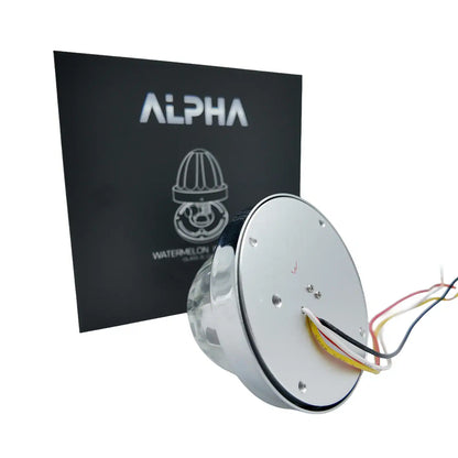 Alpha 360° Amber Emergency Watermelon Light – 3-Mode 360° Glass Beacon (12V/24V)