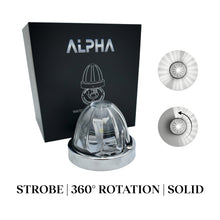 Alpha 360° White Emergency Watermelon Light – 3-Mode 360° Glass Beacon (12V/24V)