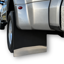 Ford F450 Dually Truck Mud Flaps | Mirrored Stainless | 3”- 6” Heights