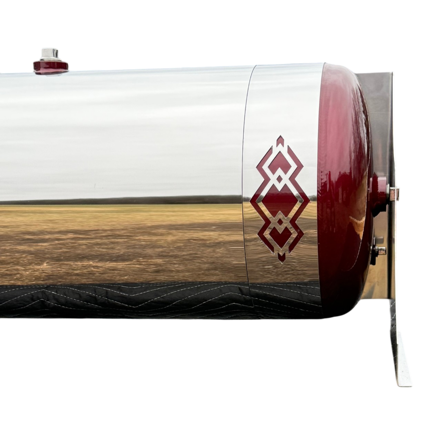 Peterbilt 2.5" Air Tank Straps | Pair | Stainless Steel | Diamond Design