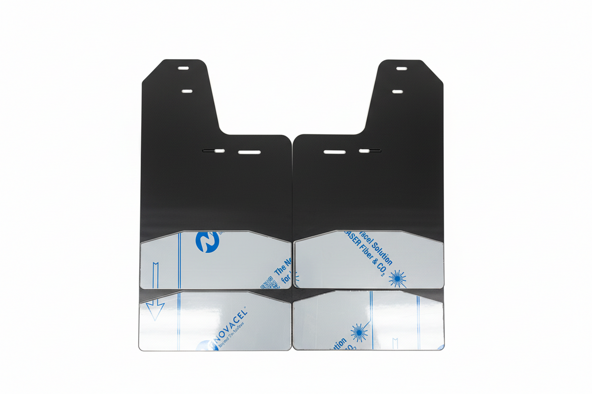 Ford F-150 Mud Flaps | Mirrored Stainless | 3”- 6” Heights