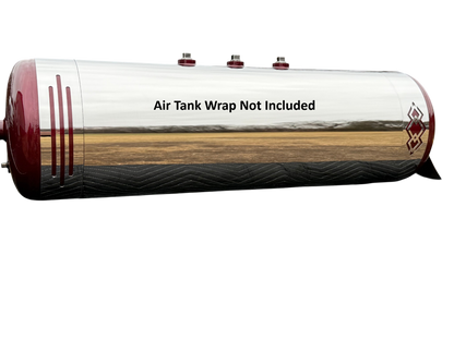Peterbilt 2.5" Air Tank Straps | Pair | Stainless Steel | Lines Design