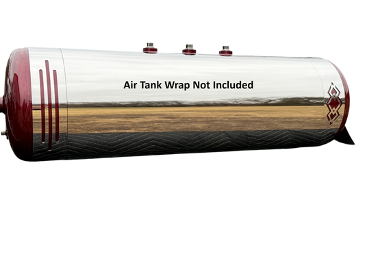 Peterbilt 2.5" Air Tank Straps | Pair | Stainless Steel | Lines Design