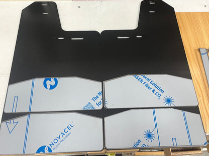 Ford F-150 Mud Flaps | Mirrored Stainless | 3”- 6” Heights