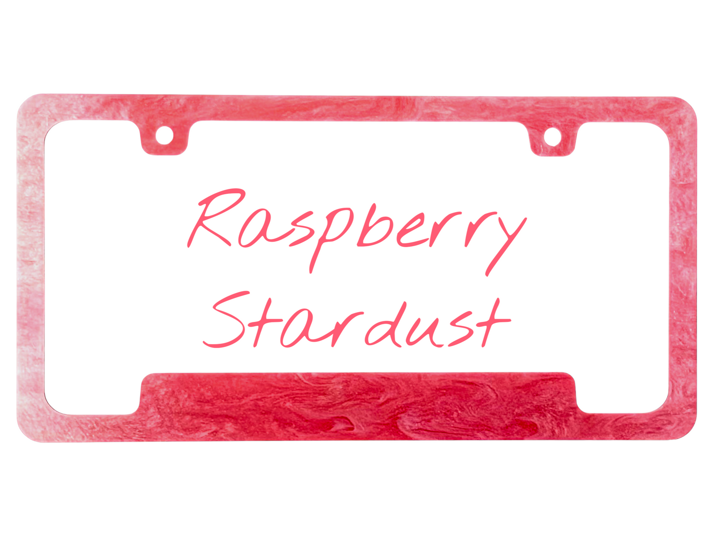 Raspberry Stardust License Plate Frame | For Semi, Truck, Car, Trailer