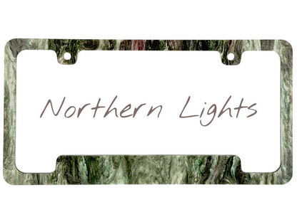 Northern Lights License Plate Frame | For Semi, Truck, Car, Trailer