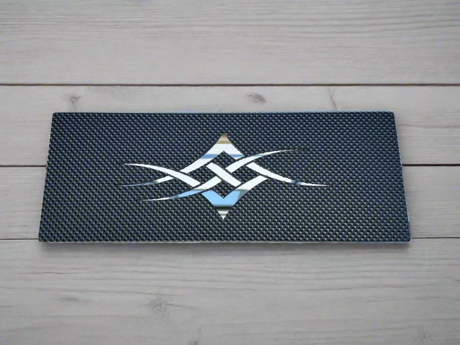 Custom Stainless Step Plates | Tribal Design | Semi Trucks
