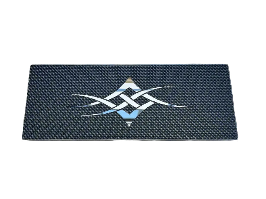 Custom Stainless Step Plate Pair | Tribal Design | 6" x 24" | Semi Truck