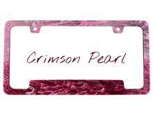 Crimson Pearl License Plate Frame