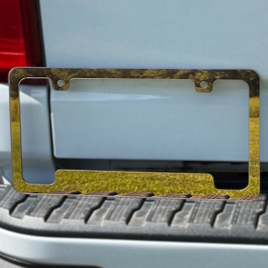 Bronze Mirror License Plate Frame