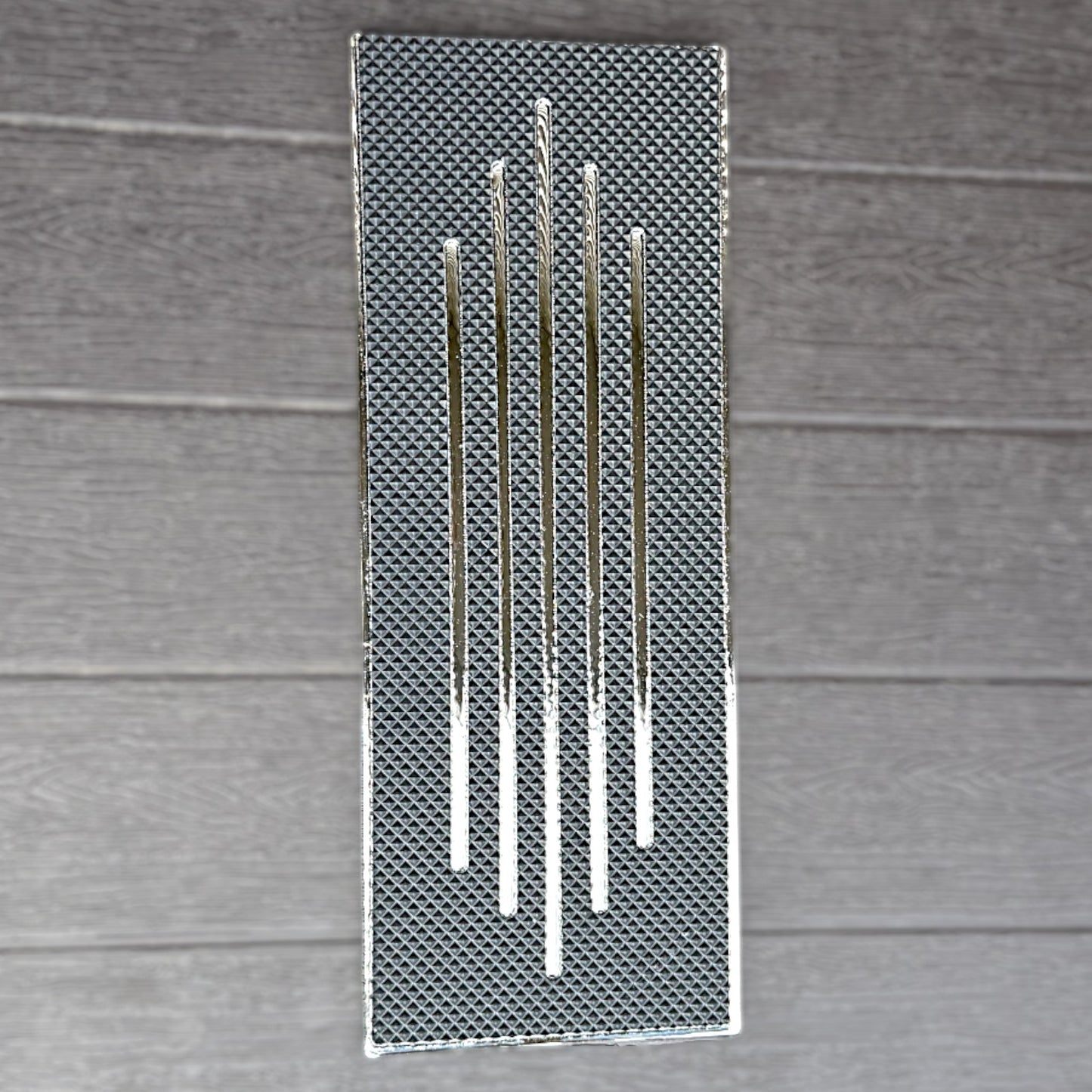Custom Stainless Steel Step Plates | Domed Set | Five Line Design