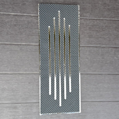 Custom Stainless Steel Step Plates | Domed Set | Five Line Design