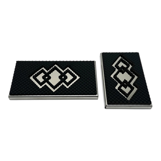 EZGO RXV Pedal Covers | Stainless Golf Cart Set | Diamond Design 