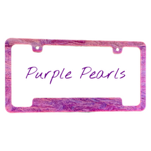 Purple Pearls License Plate Frame | For Semi, Truck, Car, Trailer
