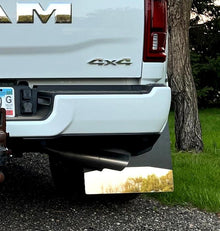 Dodge Ram 1500 Mud Flaps | Mirrored Stainless