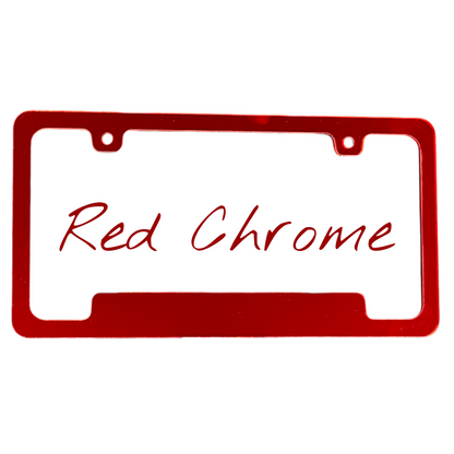 Red Mirror License Plate Frame | For Trucks, Semis, Trailers