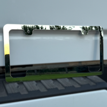 Mirrored Stainless License Plate Frame | For Semi, Truck, Car, Trailer