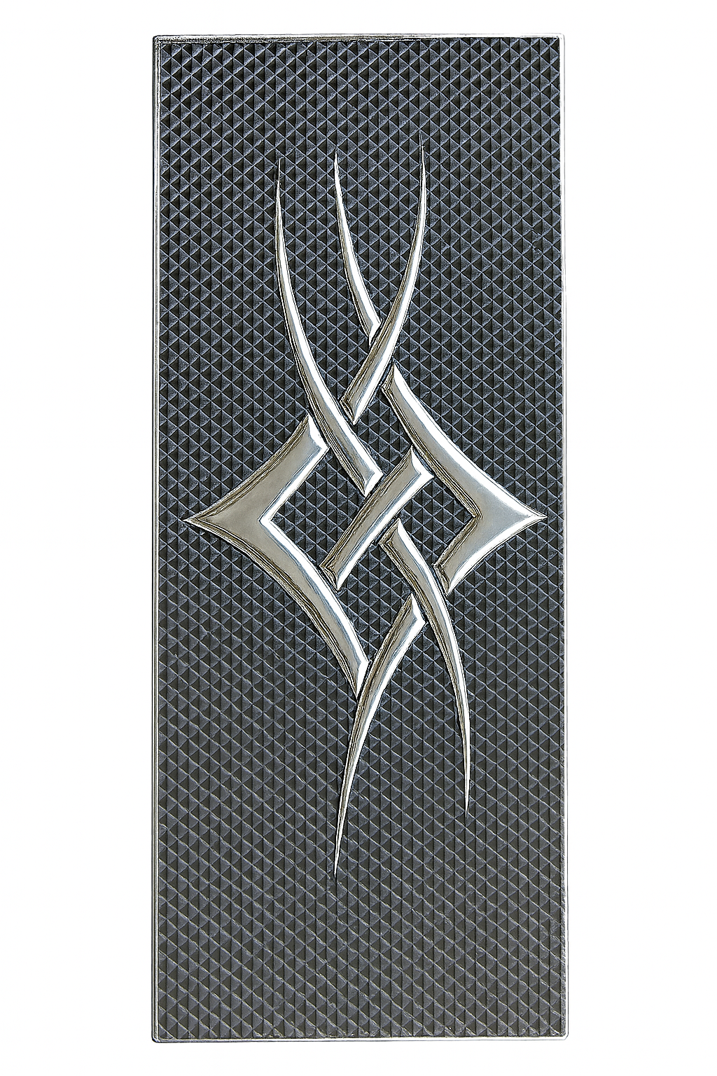Custom Stainless Step Plate Set, Domed | Tribal Design | Semi's