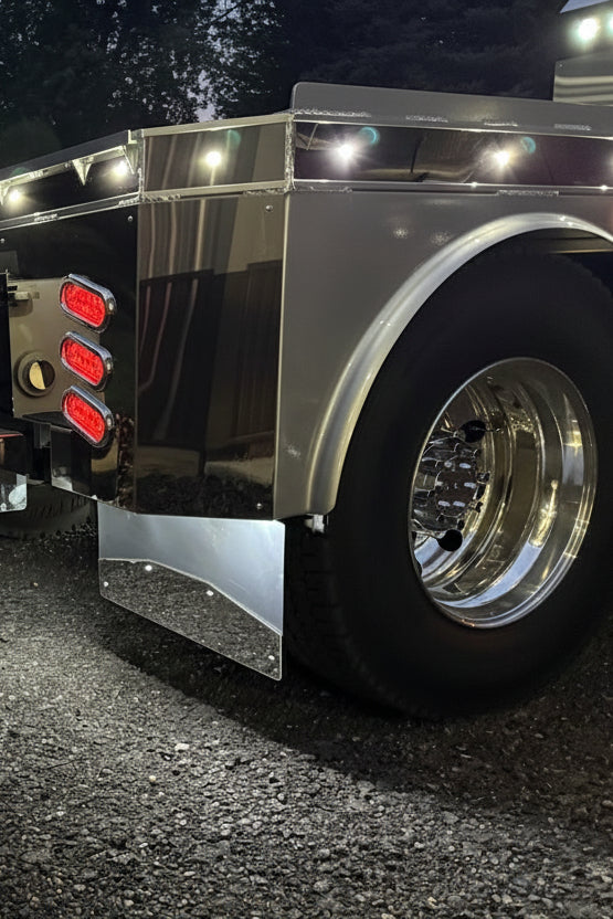 Stainless Steel Mud Flap Weights 24" - Pair | Bolt On | Multiple Sizes & Gauges