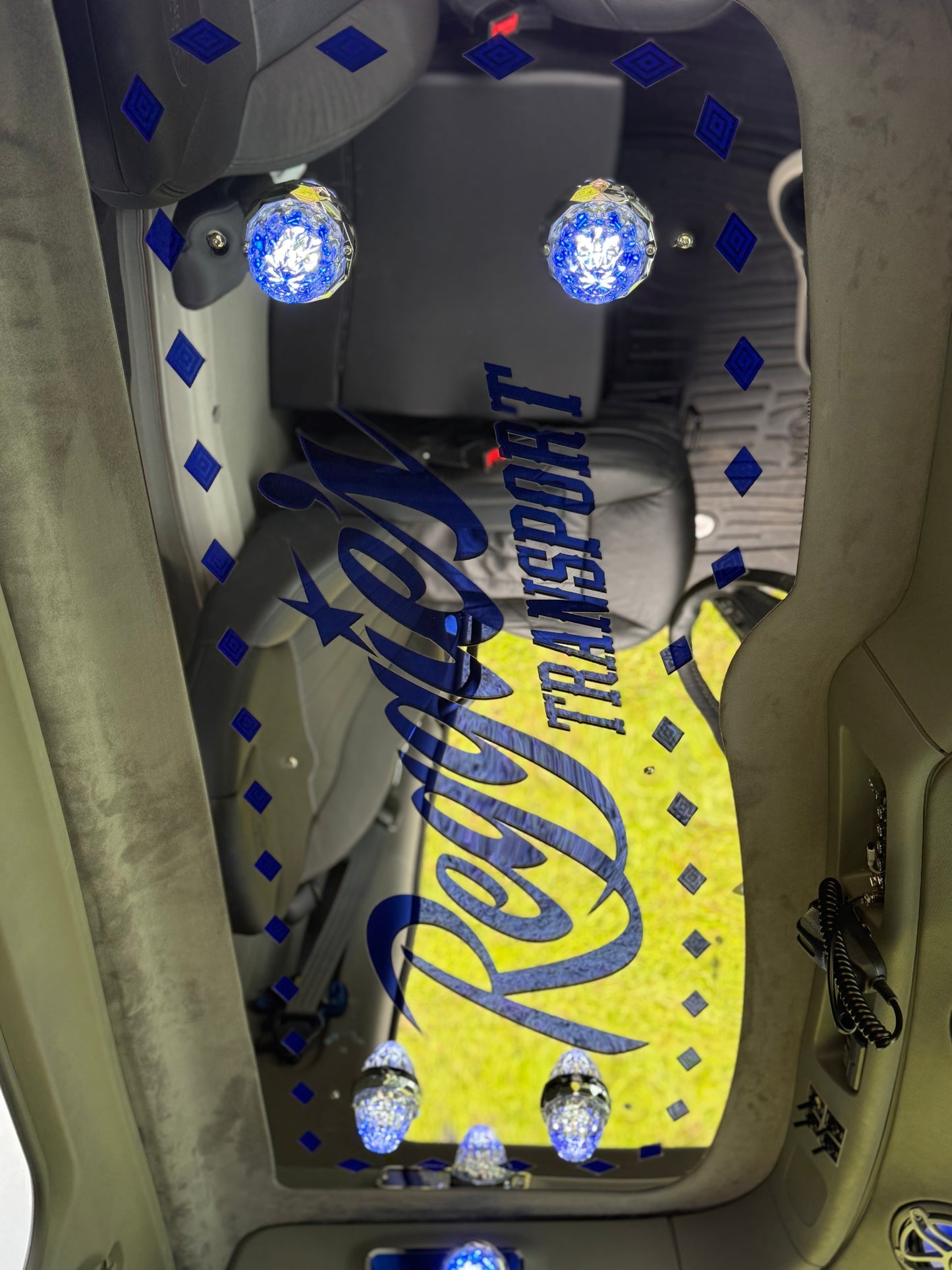 Custom Semi Truck Headliner | Interior | Mirrored Stainless & Acrylic Design | Starting at $800